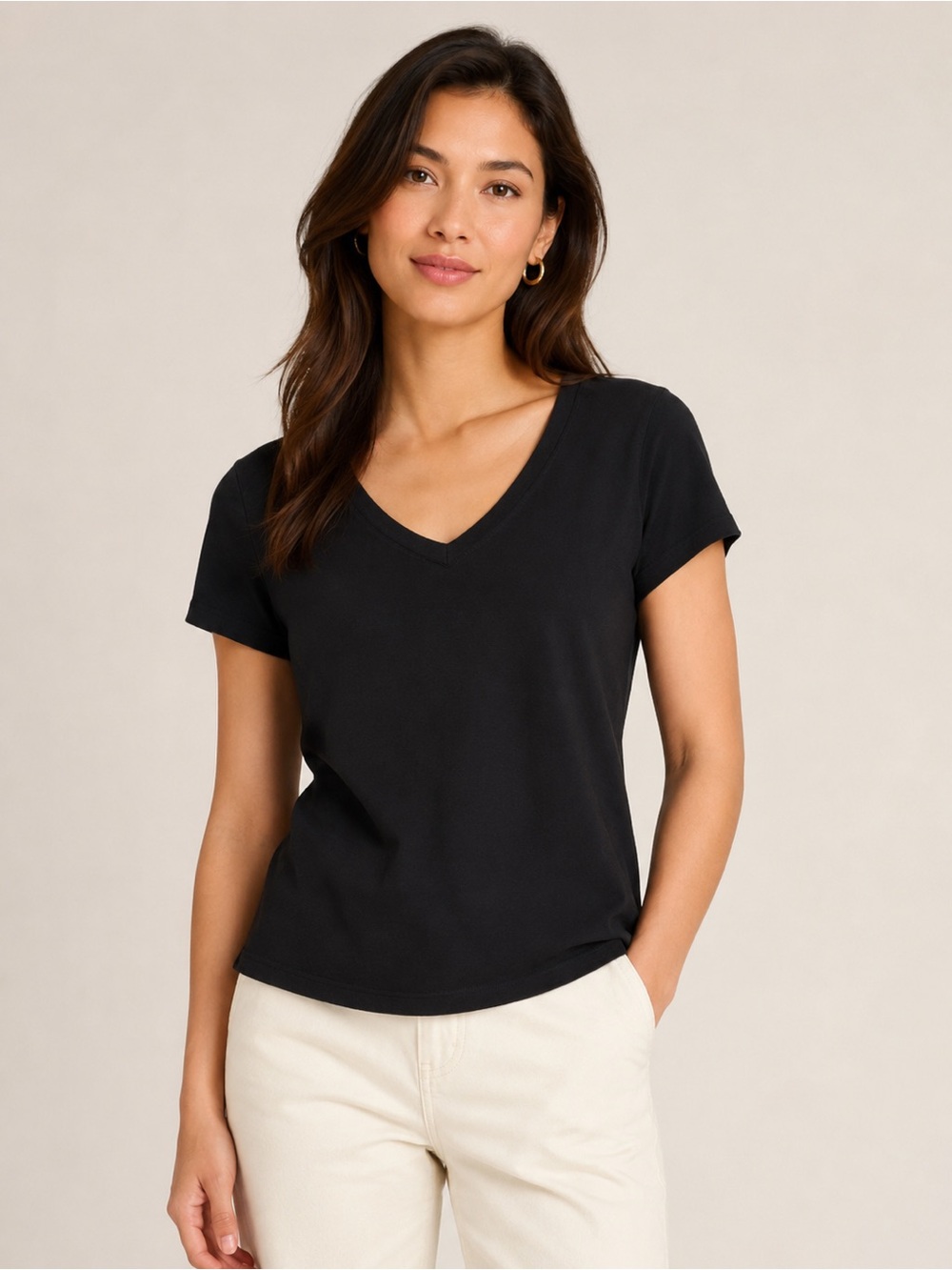 Geoffrey Beene Sport Black Silk Blend Top | Size Large